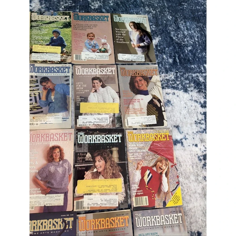 Lot Of 24 The Workbasket And Home Arts Magazine From Years '76‎ '77 '86-'90
